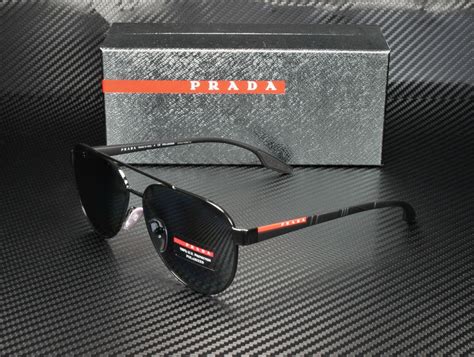 ps 54 ss prada|Prada Linea Rossa PS 54TS 1AB5Z1 Black Metal Pilot .